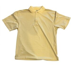 PGA Tour Yellow Polo Shirt Size XL Short Sleeve Collared Golf